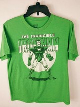 The Invincible Ironman Boy&#39;s T-Shirt XL Graphic Short Sleeve Green - £9.55 GBP