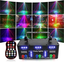 Proffessional Dj Lights For Party, 21 Lens Rgb Uv Disco Strobe Stage, Ch... - £102.71 GBP