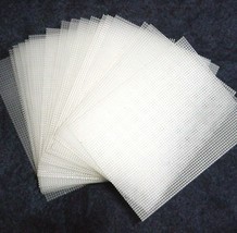 Plastic Canvas--Fifty (50) full size sheets of 10 mesh  - £31.86 GBP