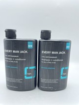 2 Every Man Jack Shampoo Conditioner 2in1 anti Dandruff 13.5 oz Natural Menthol - £44.12 GBP