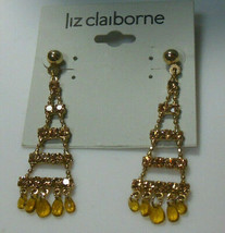Liz Claiborne Rhinestone Dangle Earrings - $9.41