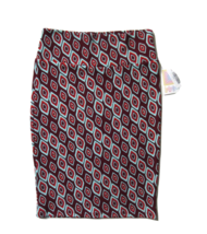NWT LuLaRoe Cassie in Maroon Teardrop Geometric Textured Pull-on Pencil Skirt S - £15.18 GBP