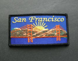 SAN FRANCISCO BRIDGE CALIFORNIA STATE US EMBROIDERED PATCH 3.75 x 2 INCHES - $5.36