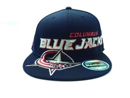 Columbus Blue Jackets Reebok MO88Z NHL Team Logo Flex Fit Hockey Cap Hat - £17.27 GBP