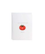I Love You Card - Tomato - Greeting Card - Handmade Cards - Gift Cards -... - £9.38 GBP