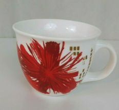 2014 Starbucks Red Starburst Insulated 14oz Coffee Cup Mug - $12.86