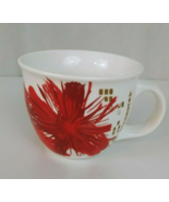 2014 Starbucks Red Starburst Insulated 14oz Coffee Cup Mug - $12.86