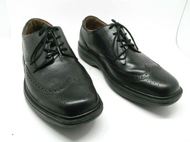 Dr Comfort Wingtip Mens Black Leather Comfort Derbys Size US 8.5 W - $29.00