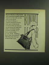 1974 Bonwit Teller Advertisement - Canvas Tote by Lee Stemer for Ronay - $18.49