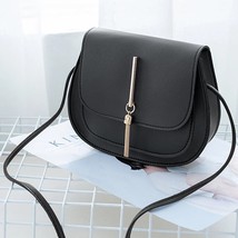 2022 Fashion Tassel Crossbody Bag for Women PU Leather Simple Style Solid Color  - £14.34 GBP