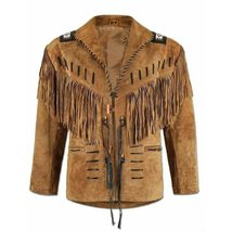 Western American Fringed Leather Coat - £240.23 GBP