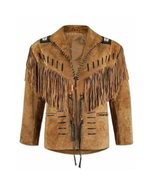 Western American Fringed Leather Coat - $325.00