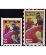 3203 &amp; Mexico #2066 &quot;Cinco De Mayo&quot; Joint Issue Mint NH - $4.29