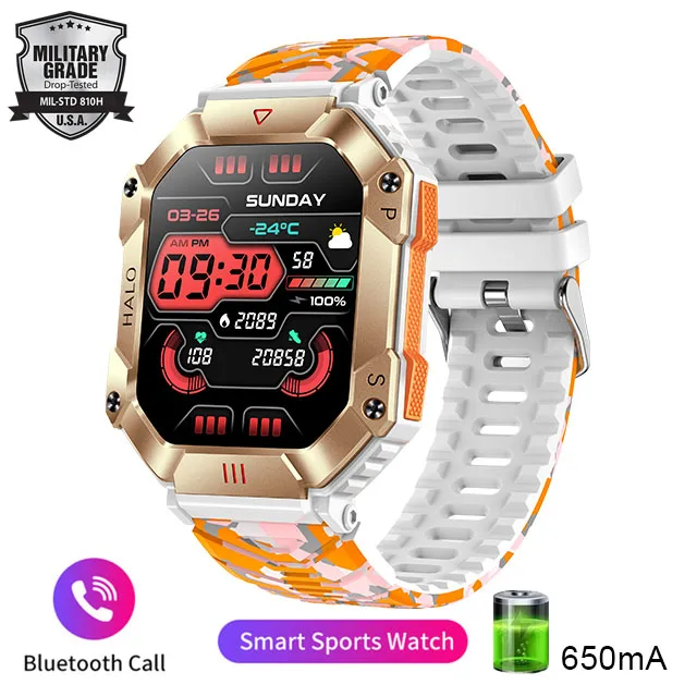 Watch 2024 New Durable  Smart Watch Android Ios Fitness Watch IP67 Waterproof 65 - £72.51 GBP