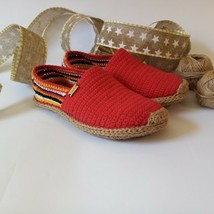 Handmade Espadrilles Crochet slippers Jute twine soles - $14.85