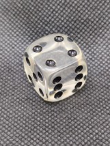 Clear D6 20MM Dice With Black Pips - $368.58 MXN