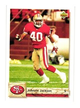 1992 Upper Deck #450 Johnnie Jackson San Francisco 49ers - £1.49 GBP