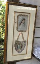Vintage Cards Victorian Style Gold Gilt Framed 15 1/2&quot; x 28 1/2&quot; Ornate Wall Art - £115.49 GBP