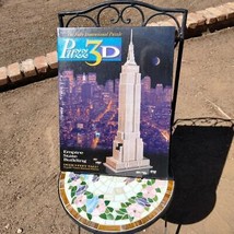 New Puzz-3D Empire State Building Puzzle 902 Pcs 3ft Tall Wrebbit Milton Bradley - £59.94 GBP