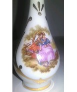 Limoges Miniature Vase France Handpainted 4 Inches Tall - $16.31 CAD