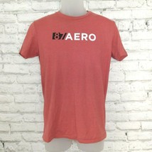 Aeropostale T Shirt Mens XS Red Short Sleeve Spell Out Logo Crew Neck Aero - $16.00