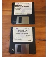 Vintage Macintosh Floppy Disks WordScan OCR PaperPort v2.0 Mac Software 1995 - $36.99