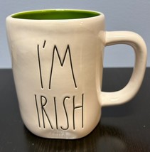 Rae Dunn By Magenta I&#39;M IRISH Coffee Mug White w/ Green Inside St Patrick&#39;s Day - £6.24 GBP