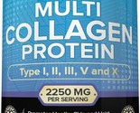 Nutrivein Multi Collagen Pills 2250mg - 180 Collagen Capsules - Type I, ... - $33.61