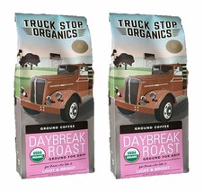Truck Stop Organics Ground Coffee, Choice of 3 Varieties, 2-Pack 12 oz. Bags - £26.71 GBP