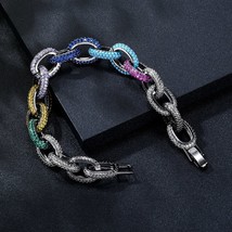 Fashion New Trendy Luxury Necklace Bracelet 2pcs Set For Women Bridal Wedding Pa - £52.74 GBP