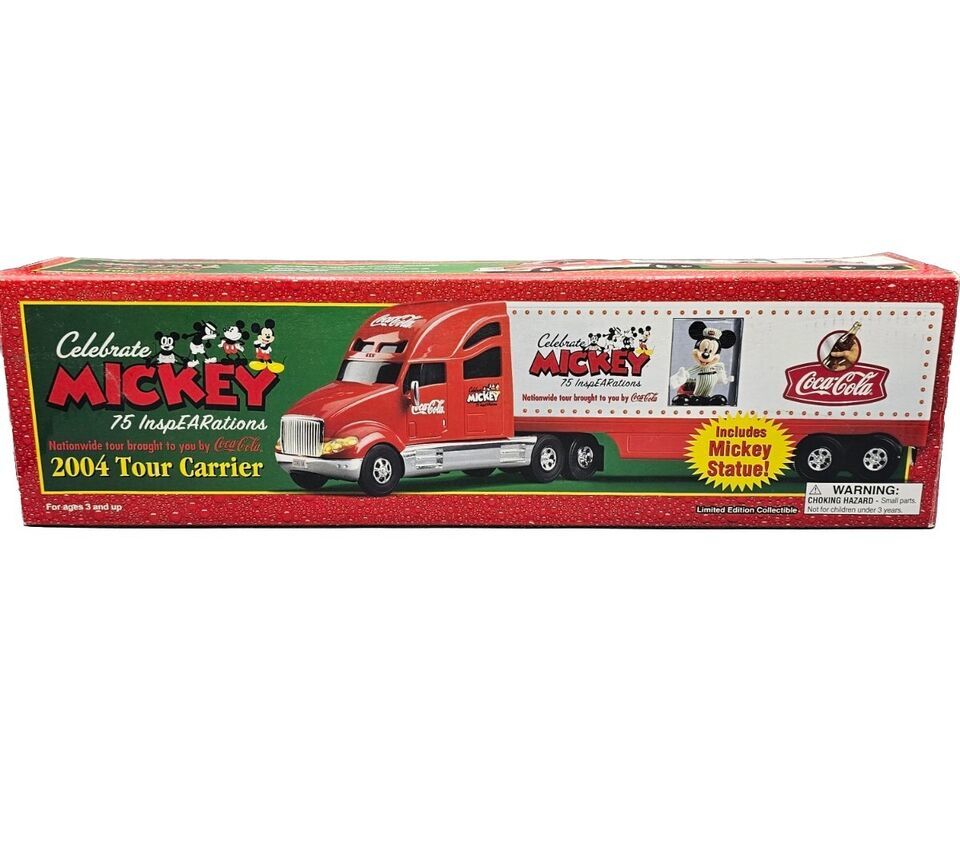 Coca-Cola Mickey Mouse 2004 Tour Carrier "75 InspEARations" Tractor-Trailer - $16.82