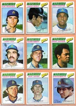 1977-1980 Topps Seattle Mariners Team Lot 61 diff Includes Inaugural Season - £11.84 GBP