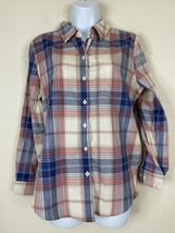 Allison Daley Womens Size PS Plaid Pocket Button Up Shirt Long Sleeve - £5.39 GBP