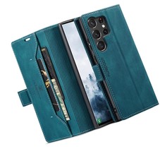 Case for Galaxy S23 Ultra Case,PU Leather Folio Flip 5G - $806.94 MXN