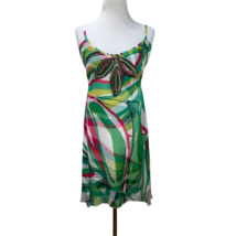 Anthropologie Beth Bowley Layered Silk Beaded Sleeveless Dress Size S - £27.53 GBP