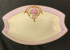 Vintage Art Pottery Relish Dish Hand Painted China James Studio Japan - £3.95 GBP