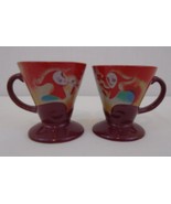  Linda Frichtel Signed 1999 Liqueur Expresso Demitasse Jester Comedy Des... - $14.84
