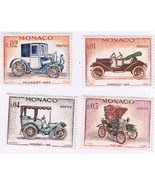 Stamps Monaco 1961 Vintage Cars 485-488 MNH - £1.13 GBP