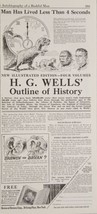 1924 Advertisement  H,G. Wells Outline of History Review of Reviews New York,NY - £15.09 GBP