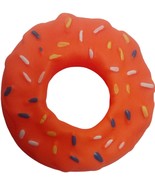 Orange 5.3 Inch Donut Squeaky Dog Toy - $4.95