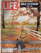 ORIGINAL Vintage Life Magazine July 23 1965 Adlai Stevenson Memorial - £15.48 GBP