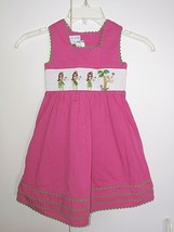 Viva La Fete Girls Sleeveless Cotton Pink DRESS-2-HULA Grass Skirt Dancers Deco - £6.70 GBP