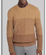 Jos. A. Bank Tailored Fit Ombre Stripe Crewneck Sweater - M .  colour:sandune