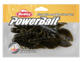 Berkley PowerBait Chigger Craw Fishing Soft Bait, 4&quot;, 9 Count, Green Pumpkin - £7.14 GBP