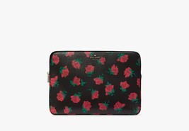 Kate Spade Madison Rose Toss Printed Laptop Sleeve Case w/Shopping Gift Set - $94.04