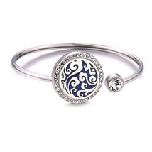 High Quality Magnet Diffuser Bracelet Jewelry Aroma Locket Stainless Steel Bangl - £9.29 GBP