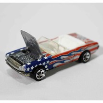 1983 Hot Wheels ‘65 Ford Mustang Convertible Die-Cast 1:64 Mattel Flag W/ Flames - £9.73 GBP