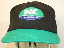 VTG 90s Sandoz Seeds K Products patch Black Green snapback Dad Trucker cap hat - $99.95