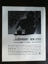 Vintage 1936 Bell Telephone Salesman Full Page Original Ad 122 - $6.64