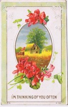 Greeting Postcard Embossed Friendship Thinking Of You Often 1914 - £2.19 GBP